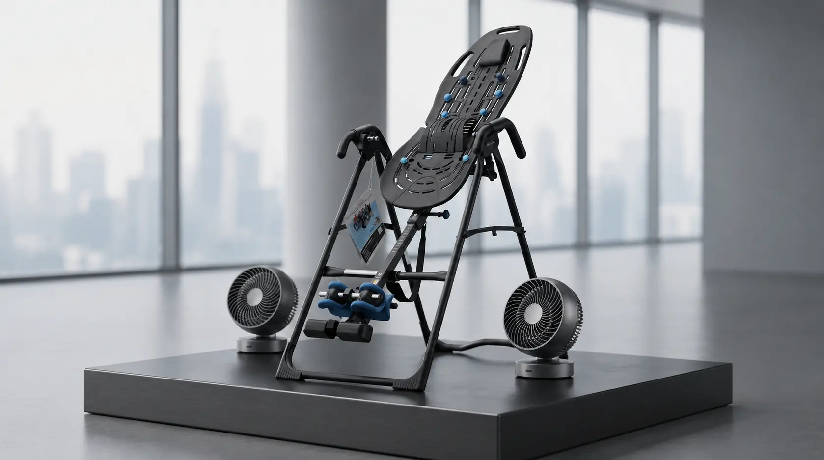 SkyDrop VR Bungee inversion rig with wind fans