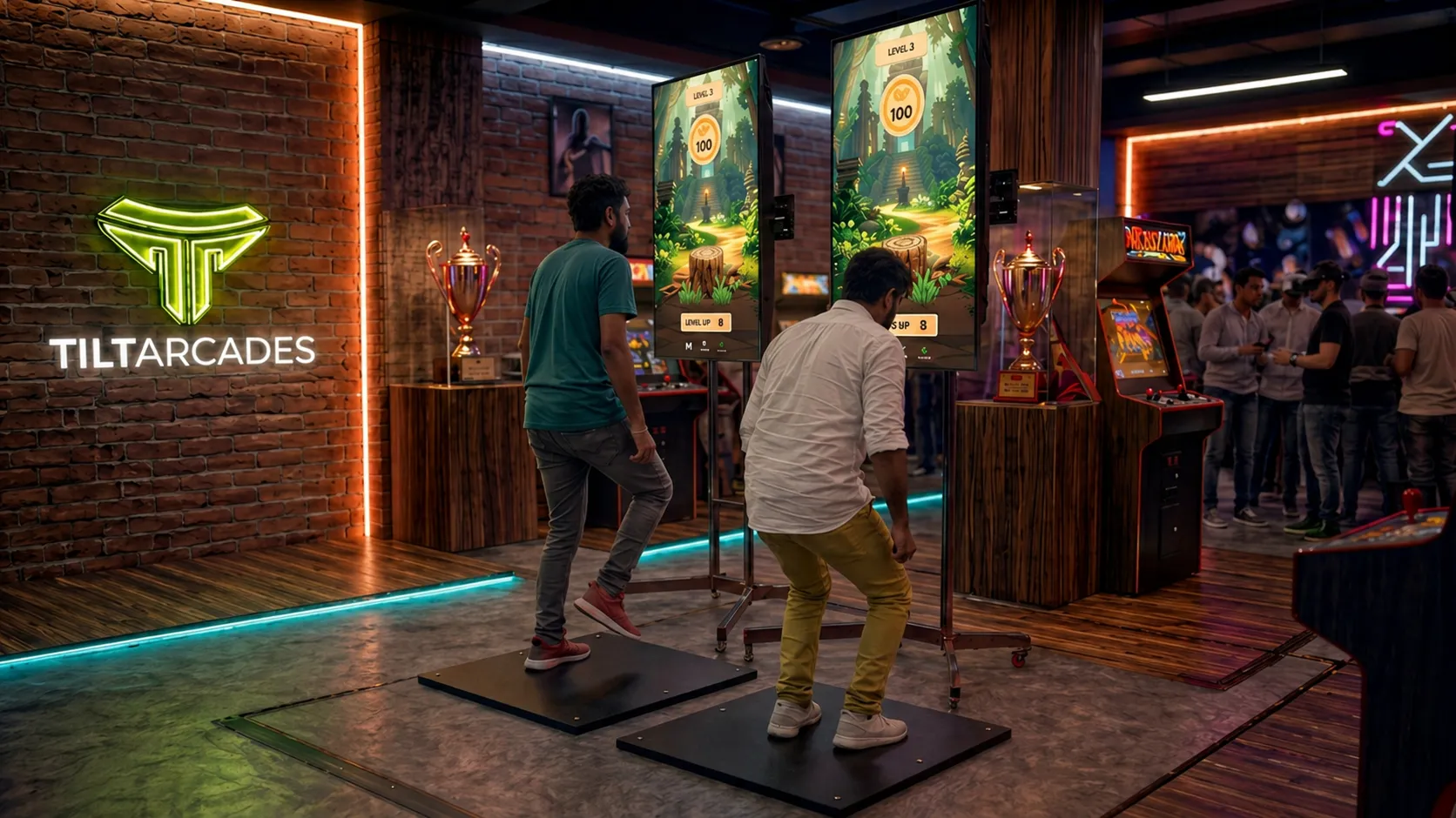 Stomping Challenge sensor floor-pad arcade game
