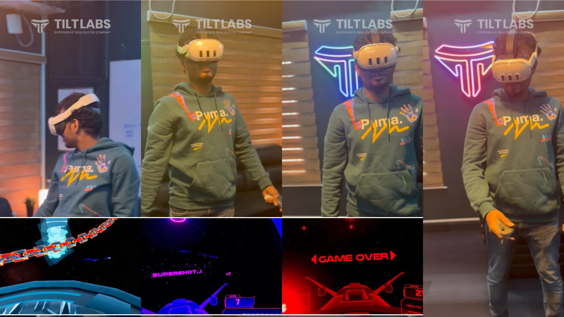 VR SuperShot Space Edition light saber combat game